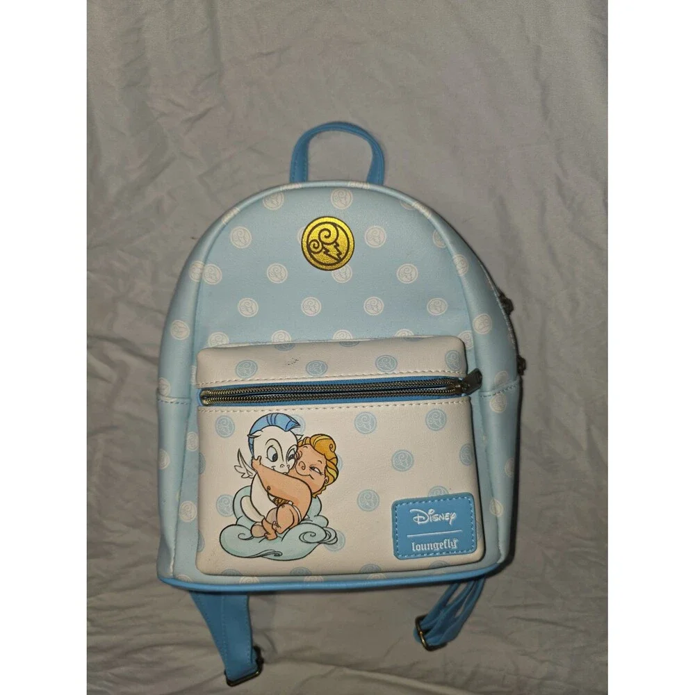 Loungefly Like new Disney hercules and pony mini backpack bookbag bag tote!